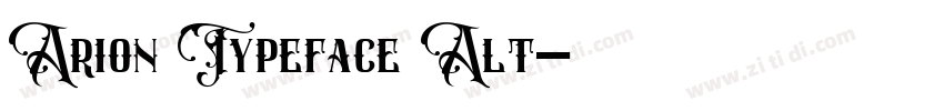 Arion Typeface Alt字体转换